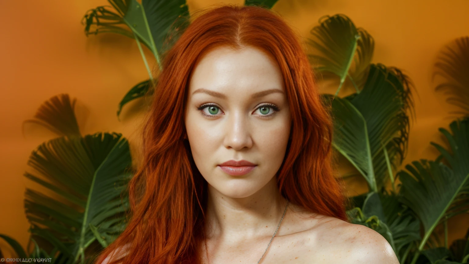 Sunshine ,Beaches ,Oranges ,Everglades ,Alligators ,Disney ,Keys ,Hurricanes ,Miami, Citrus,smile,suspicious glance,distrustful gaze,skeptical look,accusatory stare,blaming gaze,Asian eyes,Slanted eyes,Narrow eyes,Squinted eyes,Almond-shaped eyes,Orientally-shaped eyes,lord of the ring,elf,arwen,leg spread,sulphurous,lascivious, torrid, (bella hadid:1.1),look towards the viewer,beautiful detailed face,beautiful detailed body,long red hair,ginger, red head ginger,long red-haired girl with green eyes,realistic photo,highres,ultra-detailed,photorealistic,vivid colors,bokeh, concept artists,green eyes, long red hair,ginger,red head ginger,best quality, 4k, 8k, highres,masterpiece:1.2, ultra-detailed,realistic, photorealistic, photo-realistic:1.37, girl with green eyes and long red hair, stylish makeup, perfect lighting, glamorous pose, a close up of a woman with red hair, with red hair and green eyes, red head, red hair, she has red hair, red girl, red hair girl, with red hair, red hair and attractive features, brilliantly colored, red hair goddess, red hair girl