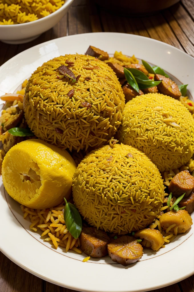 traditional Indonesian food Nasi Kuning