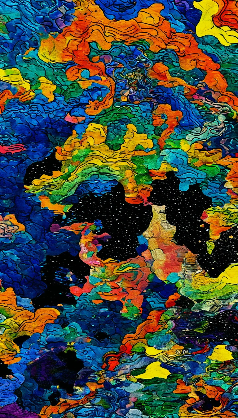 (Psychedelic风格男:1.5), (Model pose, epic:1.0) . Vibrant colors, Rotate the pattern, Abstract Form, Surrealism, Psychedelic