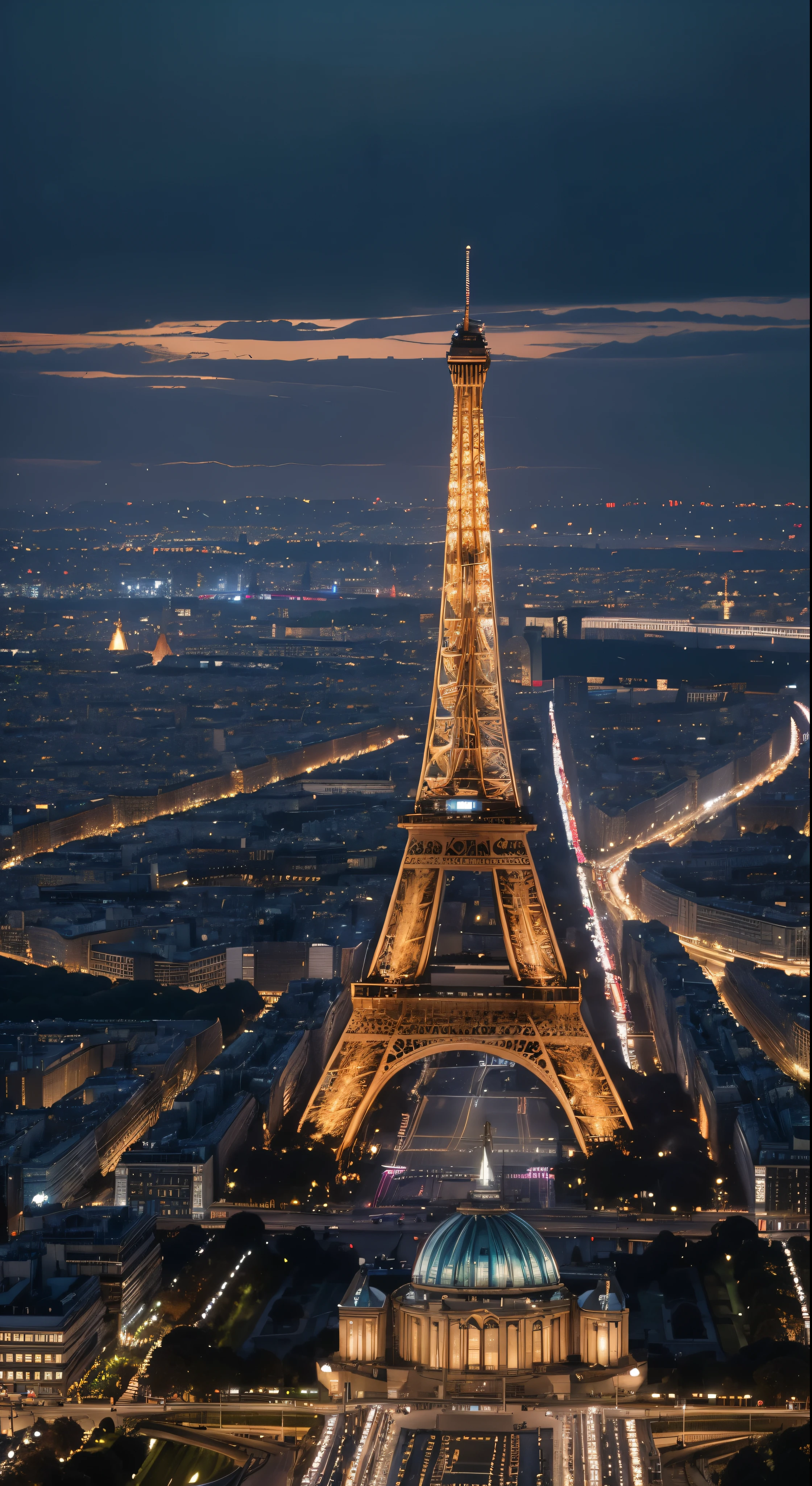 With high definition images、The towering metropolis and the majestic Eiffel Tower、Illuminated by the Paris skyline at dusk、Breathtaking cityscape。This impressive piece ieticulously reinterpreted against the backdrop of the City of Light、Provides highly detailed close-ups。High-definition aesthetics seamlessly combined、It depicts a captivating city, breathtakingly illustrated by artists Jen Bartel and Alina Aena Enami.。 This charming streetscape is reminiscent of Raleigh&#39;s unique style.、It is a testament to the miniature of a work of art.。Each piece has a life force
