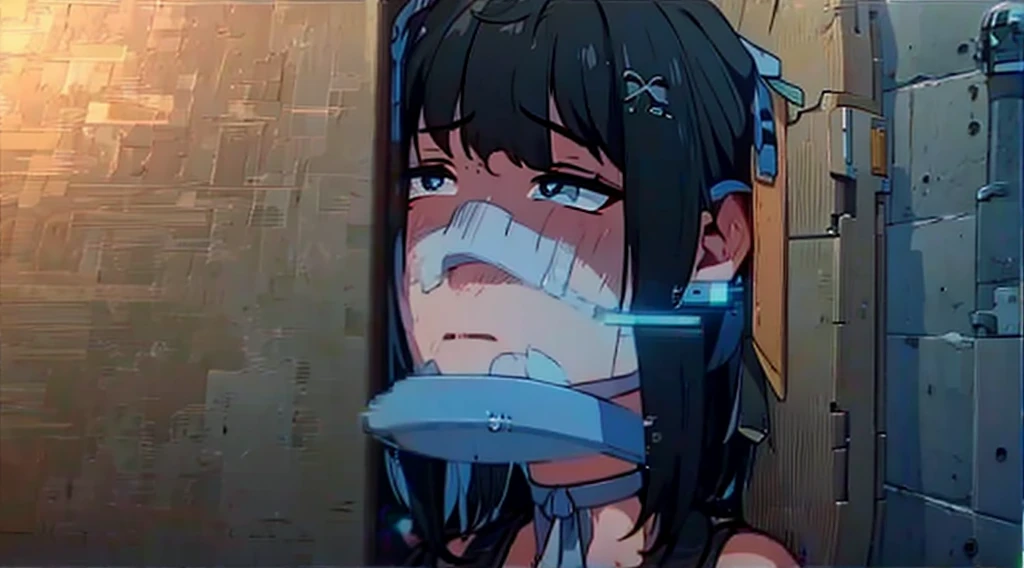 Depressed looking up