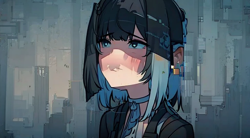 Depressed looking up