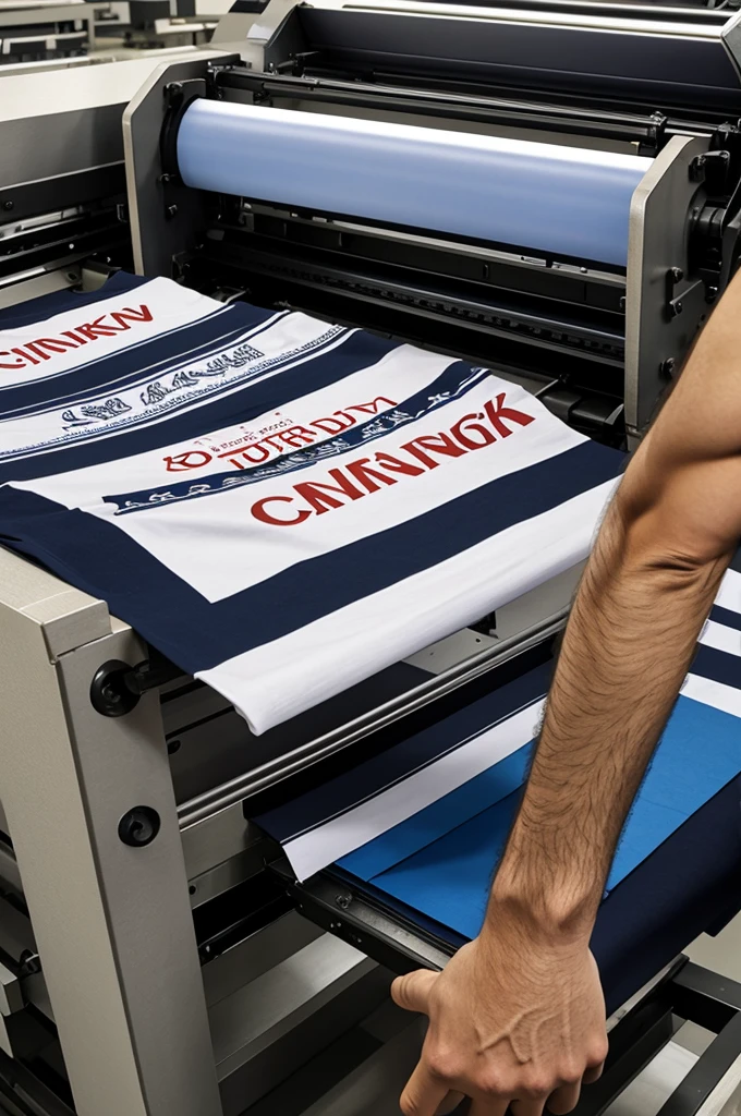 A t-shirt inside the printing machine, Şırnak province border lines on the t-shirt, SRNKSHOP text inside the line
