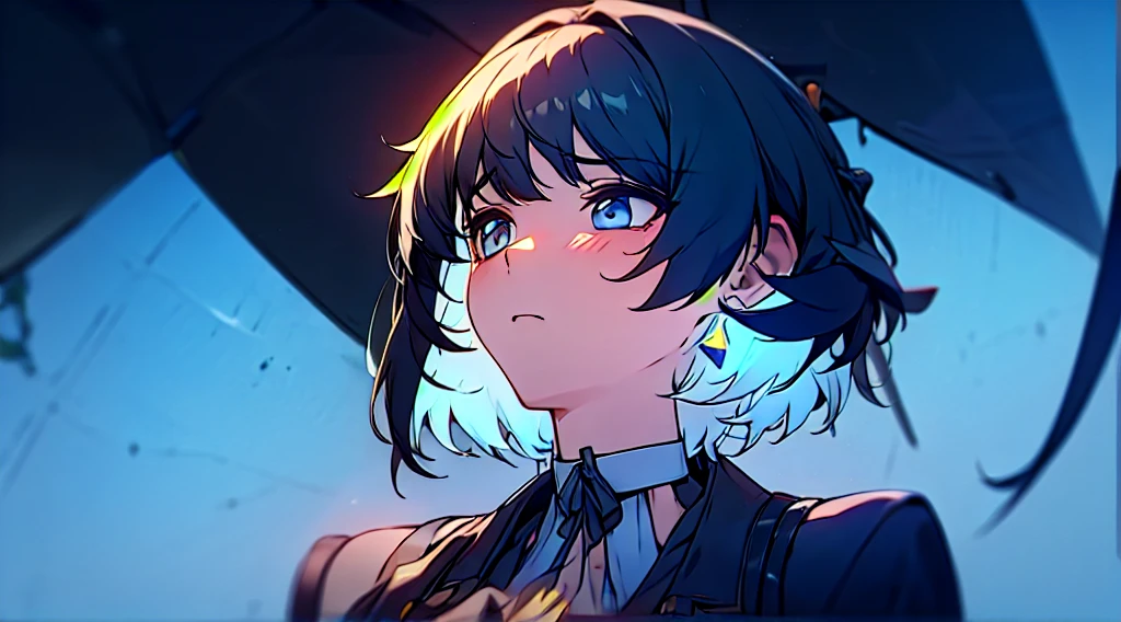 Depressed looking up