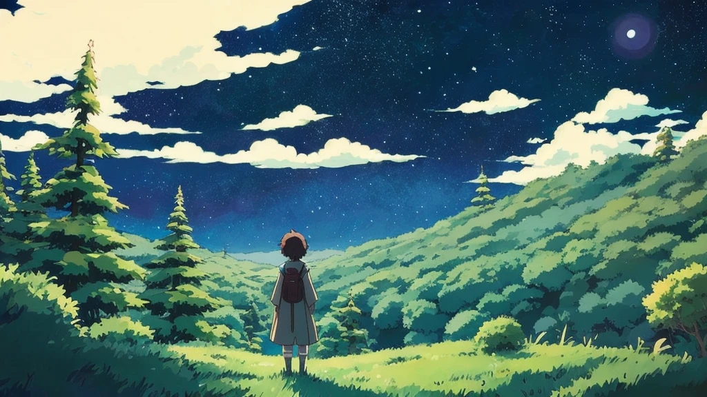 universe、Studio Ghibli、ジブリ風anime、Ghibli Art、anime、Ghibli Style
