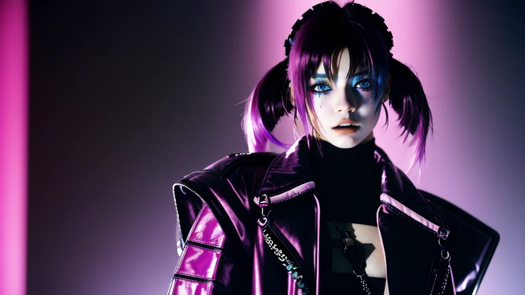 フェイスペイントをしたサイボーグのBeauty, whole body, cyber punk, Fashion Model, Beauty, Francis Bacon's painting style, BREAK Best quality