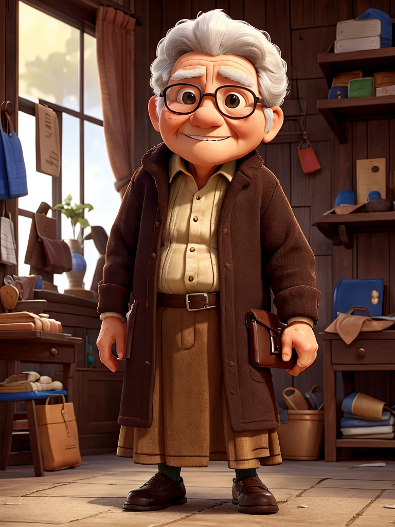 .Despite his own need, he took the wallet to its owner, an old woman.