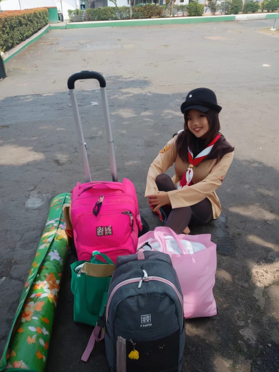 (masterpiece,highest quality,超A high resolution),japanese woman, (((Very beautiful 25 year old girl))), pretty girl、look at the photographer、 ((beautiful low ponytail)), super cute face, glossy lips, double eyelids in both eyes,natural smile、 natural makeup, long eyelashes, Shiny and smooth hair、center image, perfect limbs, perfect anatomy,(((China dress)))、((()),wet with sweat,