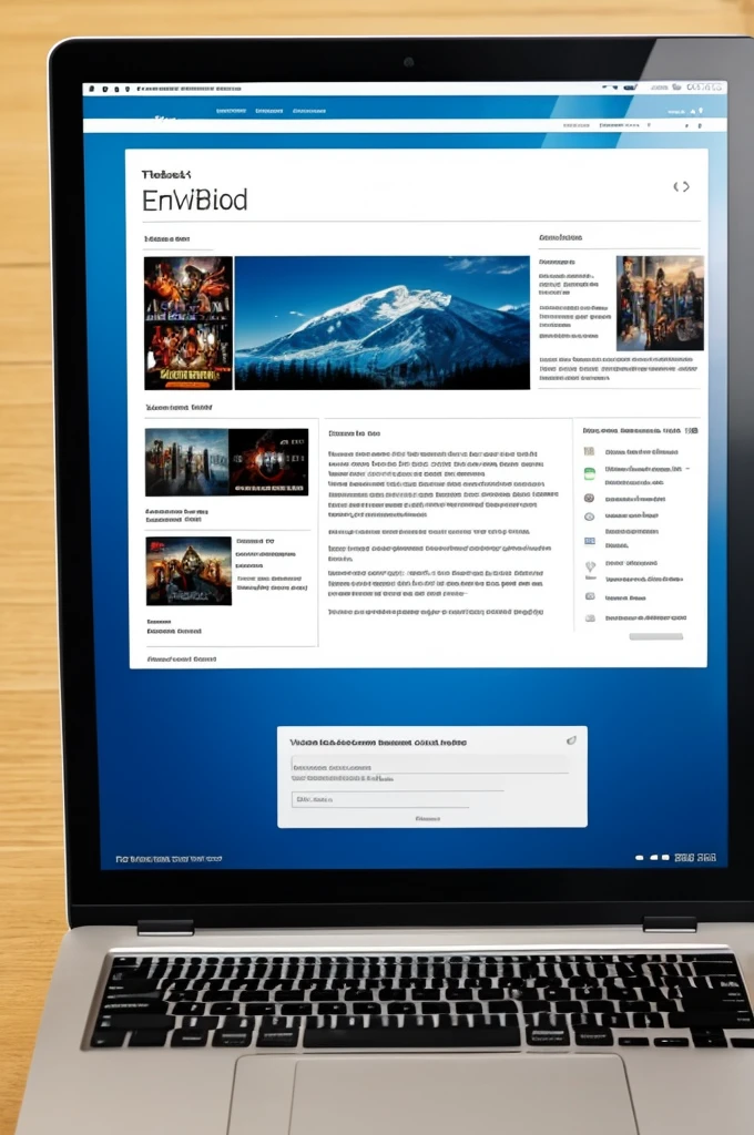 Utilising Web-based Entertainment on laptop 
