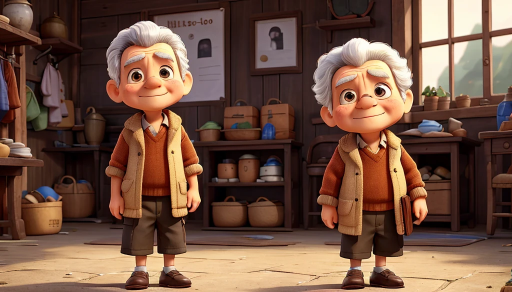 .Despite his own need, a small boy took the wallet to its owner, an old woman.in the village