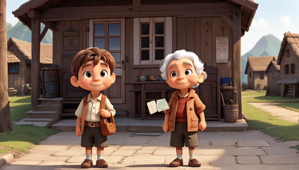 , a small boy took the wallet to its owner, an old woman in the village