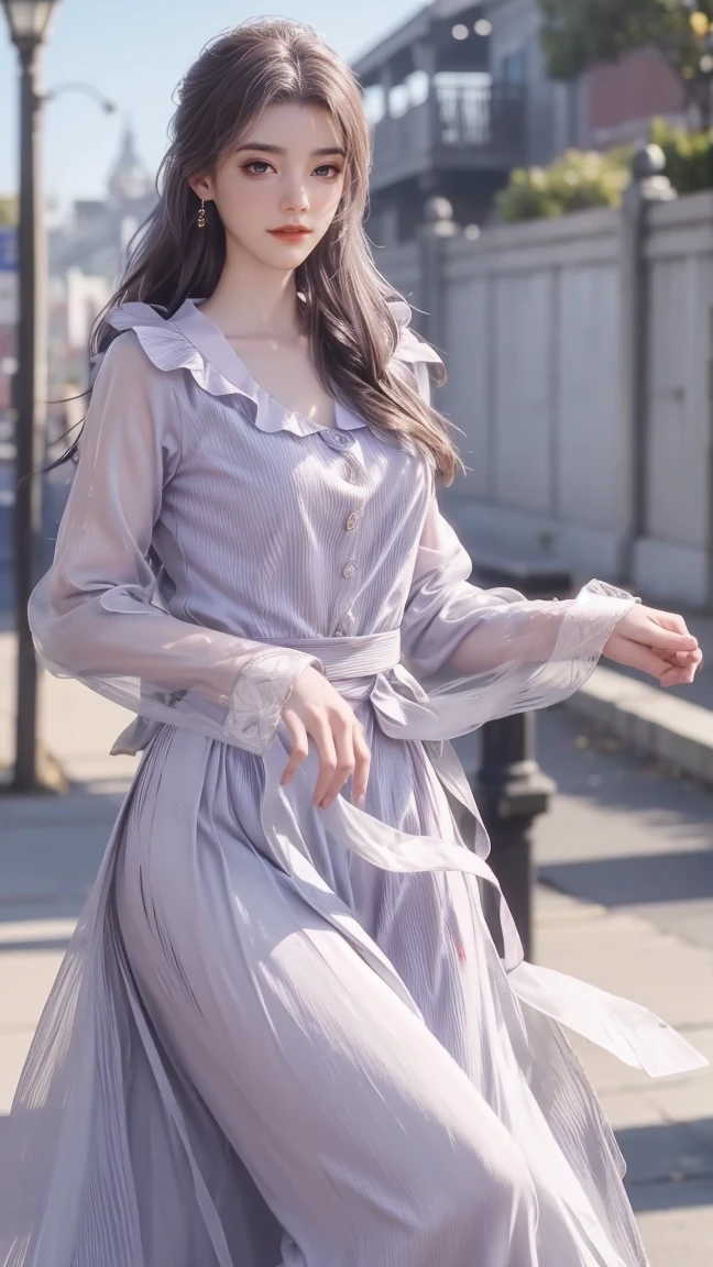 1girl, cheerful girl, carefree and happy, smiling, laughing, The girl is wearing a beautiful dress, the girl's eyes are bright and sparkling, very beautiful, cute and sweet 