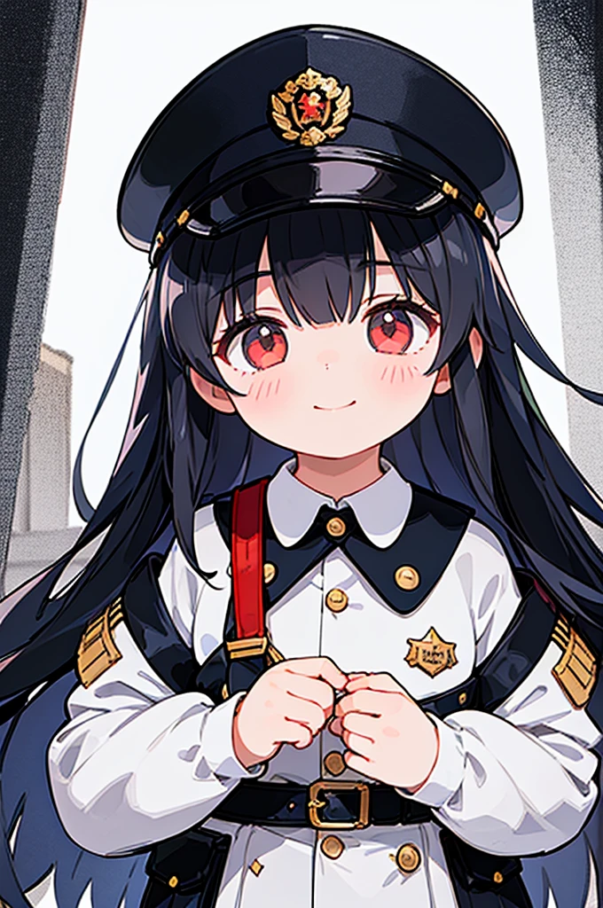 excellent quality, masterpiece, 1 Girl, (Charming smile: 0.8), military uniform, Handheld, Gun Hat, beauty, exist_Body, realism, Light Edge, White background,(High Detail Skin: 1.2), 8K UHD, SLR, Soft Light, high quality, Volumetric Lighting, photo, High Resolutiexist, 4K, 8K, Background blur, Light tulle