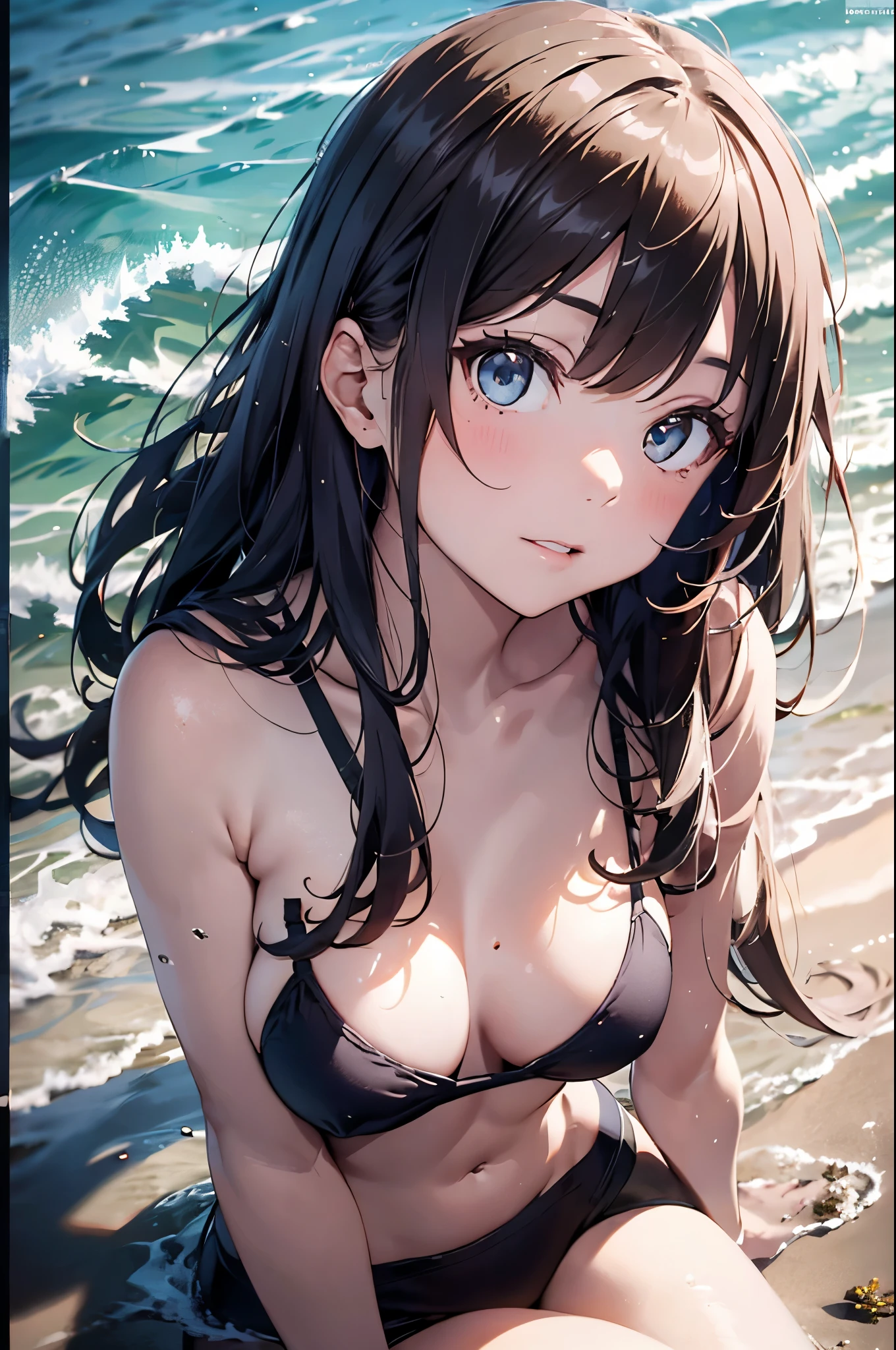 High resolution,topless、
One beautiful young woman,Silver Hair、One length、
(Soft Saturation:1.3), (Fair skin:1.2),
(ultra-Detailed Background, Detailed Background), Bokeh,
break'Portrait of a smiling girl.,
When viewed from the front, The composition is symmetrical,
Looking straight at you with serious eyes,
break Swimwear, topless、, Center of chest,
Outdoor, Sea surface, null, sunlight,Summer beach, Sandy Beach,
Strong light, Front lighting,
(:1.3), (Cowboy Shot:1.2),
Front brake angle,
View your audience,
Dynamic pose,
sitting on the beach
Seaweed、Seaweed、Seaweed、Seaweed、Seaweed、Seaweed、Seaweed、