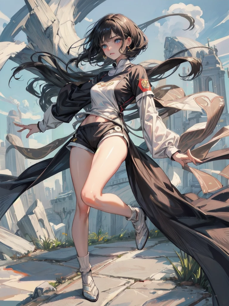 !!you have a mission!! task (((The most beautiful women wearing perfectly tailored outfits in specific situations))), (give solution!!!!), (((一条规则Yeah黄金比例和白平衡))), ((Always draw hands and fingers correctly, if you make a mistake，please correct them)), Put pretty clothes on pretty girls with perfect figures., made from available materials ( ((that), (canvas, nylon)), (latex lace), ((有lace)), (((jewelry))), coat of mail, bracelet, during, earrings, Daily necessities)), I encourage you to draw them both, ( ((I encourage you to choose the right background for your phenomenally drawn creation.)), (use any technology, any style, any clothes, even choose ((eye color, Hair color, even hairstyle, cosmetic, anyway and how to do it))), ((experiment, binding complex, 多层材料用装甲和精致的材料进行experiment用整个调色板的颜色和阴影进行experiment)), (Masterpiece:1.hot realism:1.37), (actual:1.5), (extremist_detailed:1.3), (The extremist -The high-definition), depth of field, (Best Quality), Attention to details, double eyelids, Wear an off-the-shoulder blouse, Full body female love, If you like, you stand up, (Reclining), 有lace, (lace), ((Charm, The paparazzi took photos of him.)), medium contrast, pastel colours, long legs, Yeah, ((carving: 1.32)), ((Brightly colored clothing)), ((Dynamic,positive,Dynamic)), ((thighless pantieposing)), (disciple:1.6), ((black thaten skirt, (small skirt:1.22), no_, curved)), ((Wrapped hip skirt))), (looking to the side, Look for, look down, Random expression), (RICO，Includes decorative embroidery.:1.2), ((Very complex designs for epic monkeys.:1.38)), (red-white-black epic 有lace:1.38), (sharp focus), ((Very complex designs for epic monkeys.:1.38)), ((city evening), (neon lights), (evening), ((your style in the wind)))