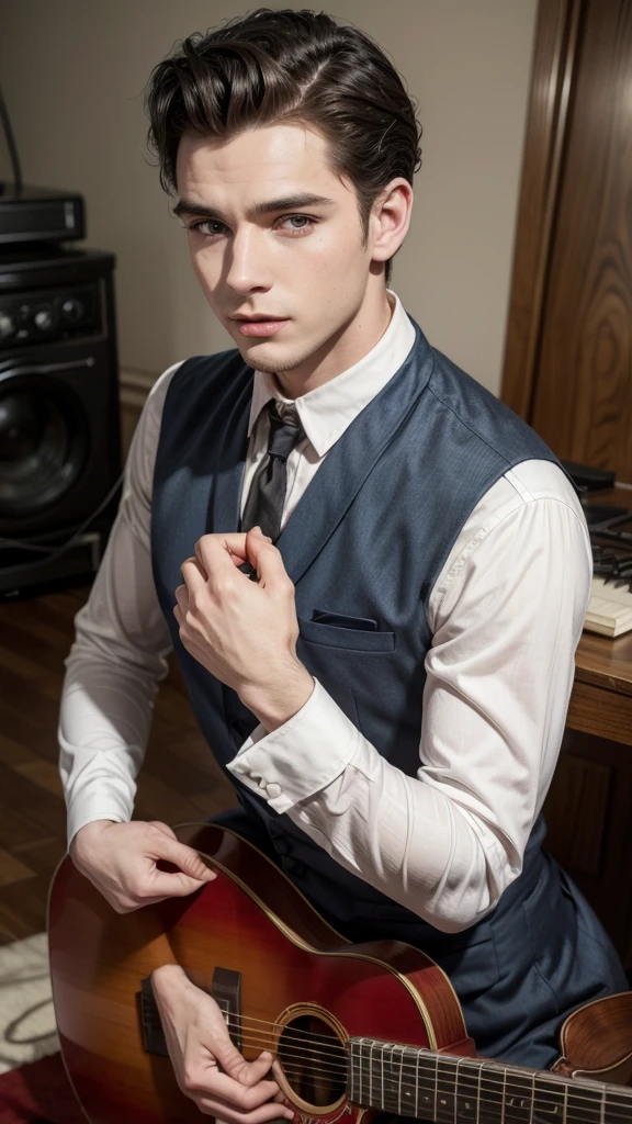 Male 50s Singer 50s Costume Double...