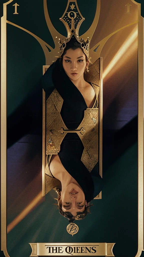 One-Sided Queen Tarot Card