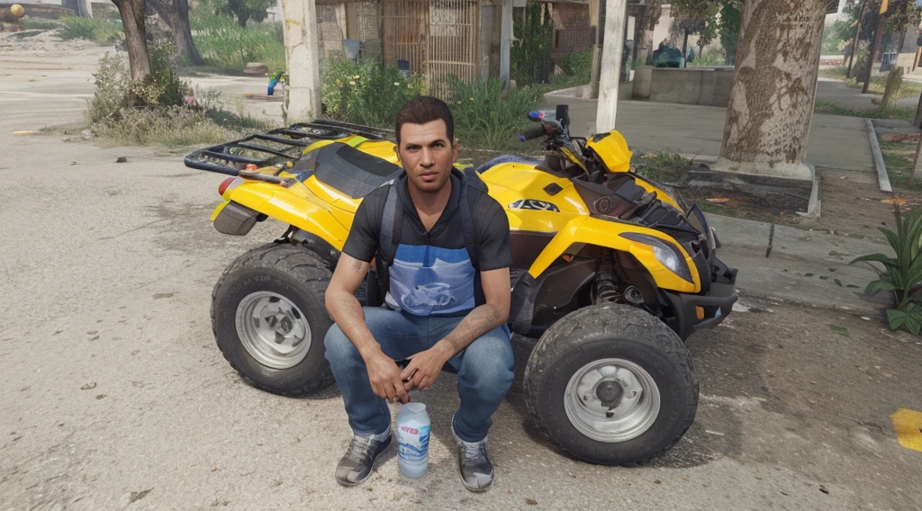 My photo in GTA mode_in, ultra high graphics, Ultra clear 3D background.