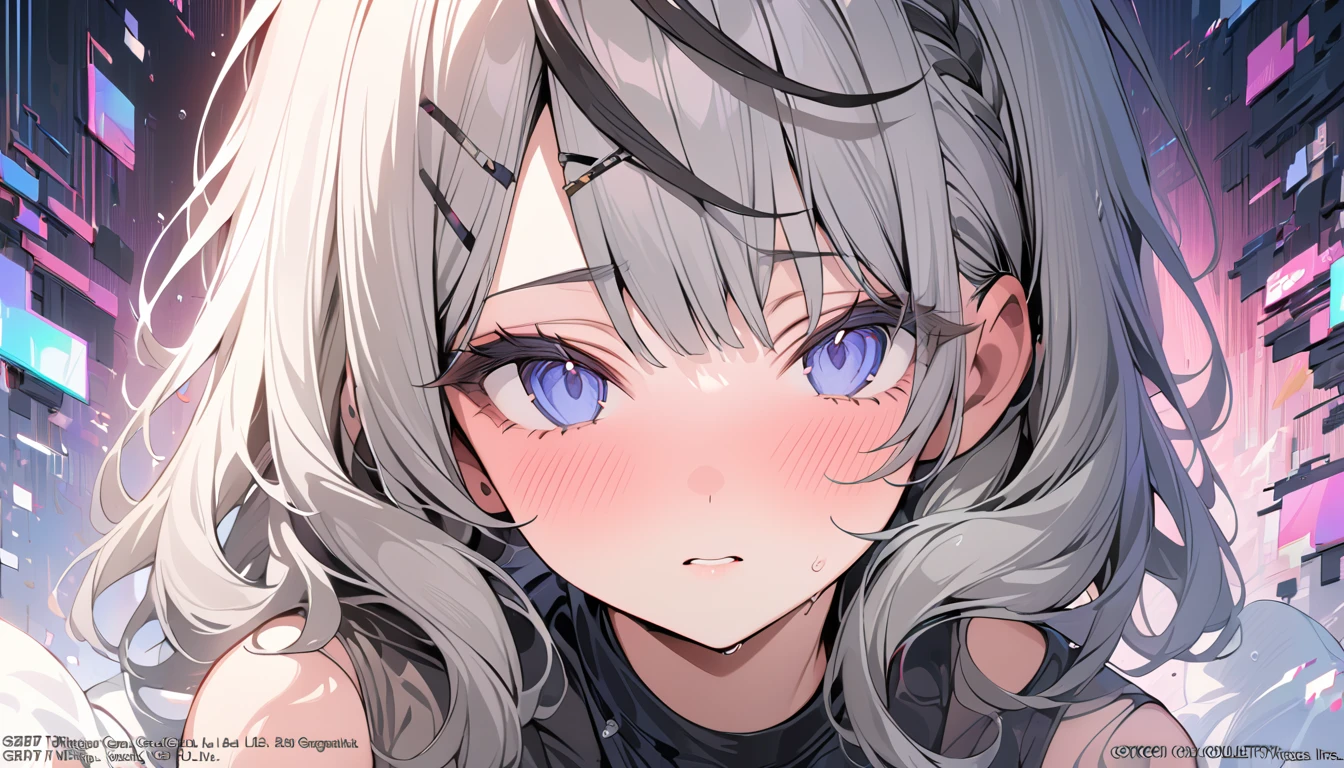 (masterpiece, Highest quality, Highest quality, Official Art, beautifully、aesthetic:1.2), One girl, Glitch Art, (Digital Distortion), Pixelated Fragments, Data Corruption,Colorful Noise, Visual clutter,Modern aesthetics