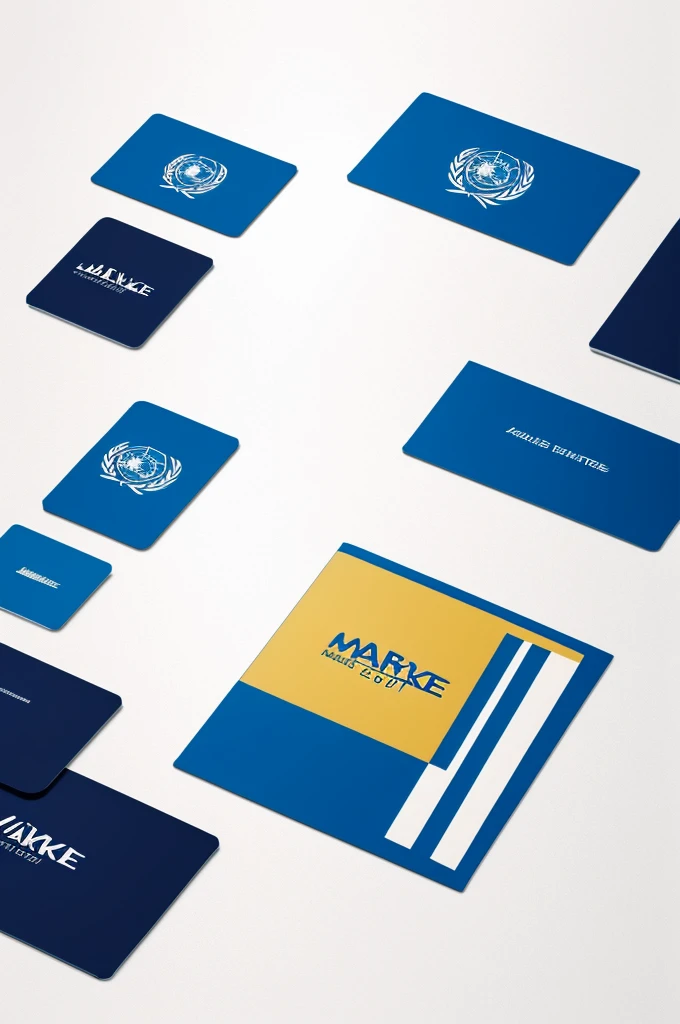 Un logo de marke de luxe avec un ensemble conplet