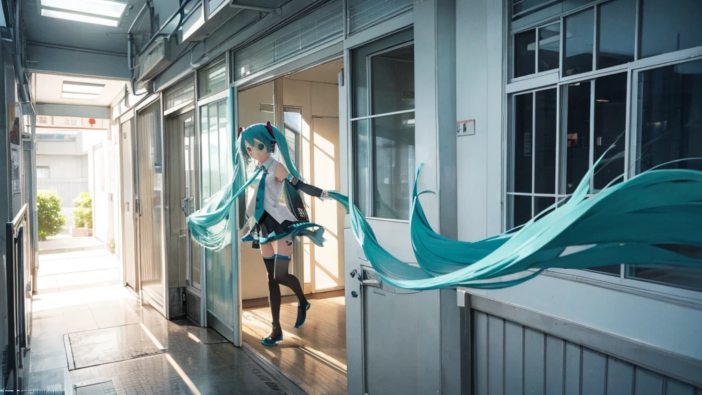 Hatsune Miku wanders through the corridors of time、Fantastic illustrations。