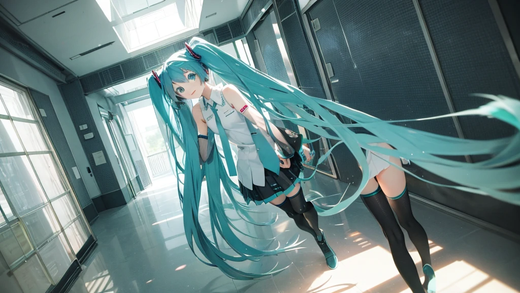 Hatsune Miku wanders through the corridors of time、Fantastic illustrations。