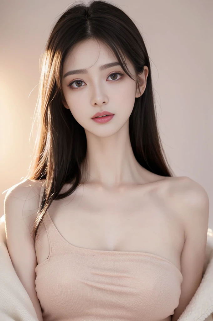 (high details:1.4)、(surrealism:1.4)、(soft lighting:1.05)、32,000、1 woman、realistic lighting、face lighting、ray tracing、(brightened light:1.2)、(improve quality:1.4)、(Realistic textured skin of the highest quality:1.4)、original photo, lifelike, full body woman love, bed, soggy, big bust, stylish hairstyle, pale skin, black eye, pink lips, (Beloved), (:1.1), ~Through, detailed background, detailed face, delicate eyes, good hair, Anatomically correct body, elastic skin, make up, masterpiece
