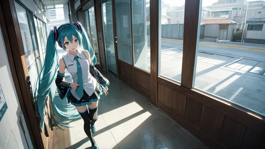 Hatsune Miku wanders through the corridors of time、Fantastic illustrations。