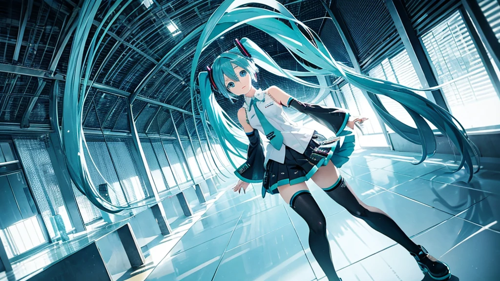 Hatsune Miku wanders through the corridors of time、Fantastic illustrations。