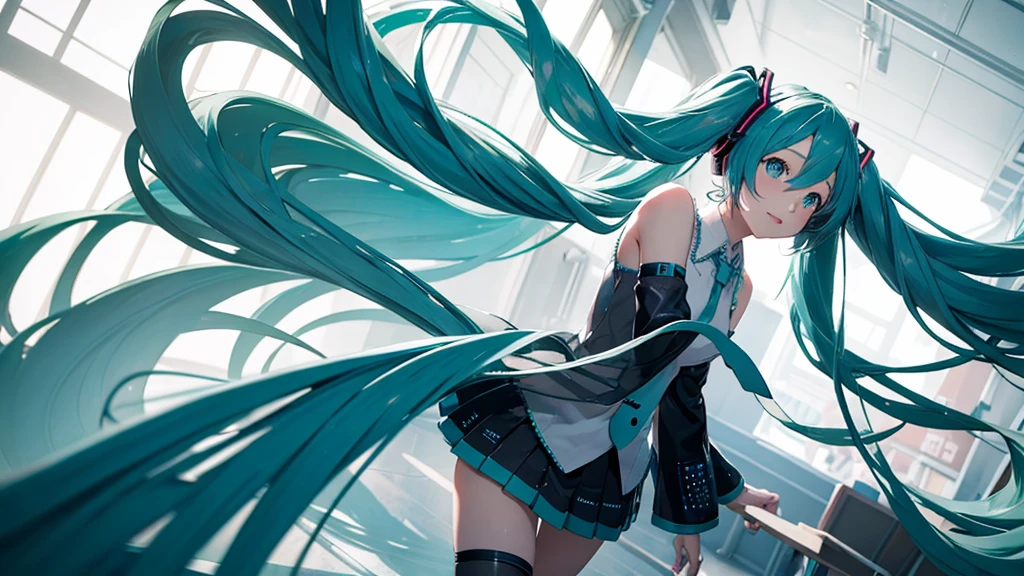 Hatsune Miku wanders through the fantastical corridors of time