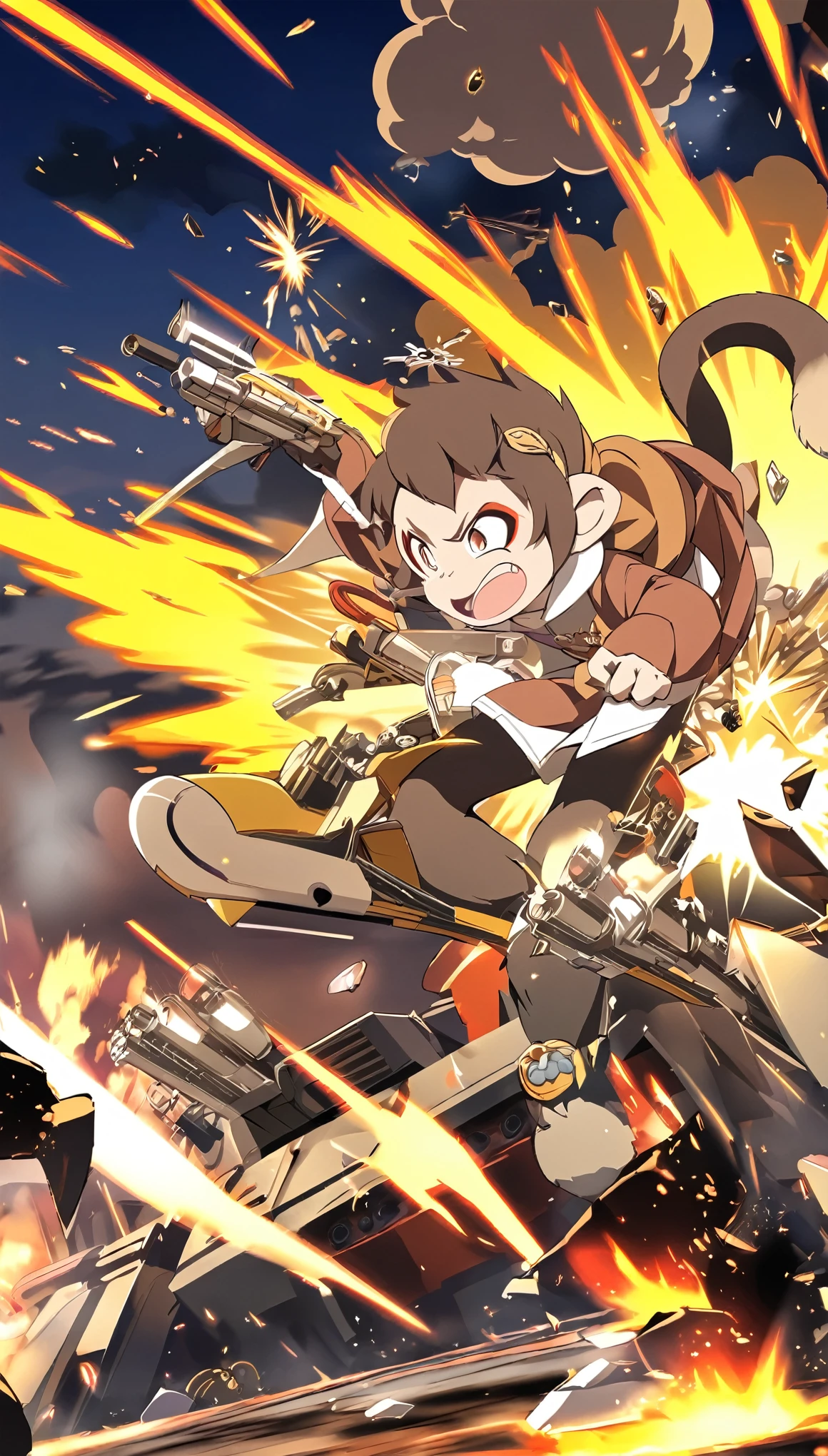 monkey、science、explosion