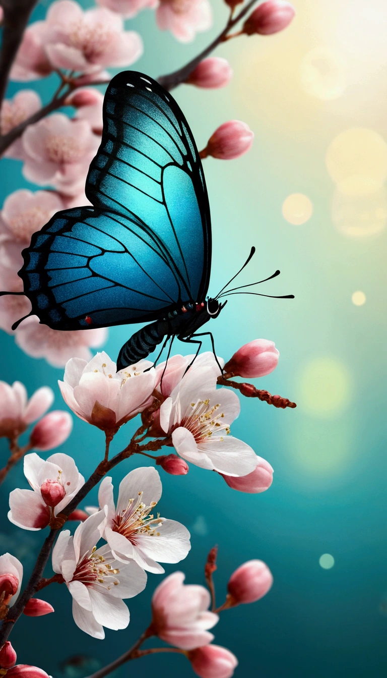 there is a butterfly that is sitting on the ground, iridescent wings, beautiful iridescent colors, iridescent moth wings, by Emanuel Schongut, beautiful symmetric, butterfly, translucent wings, ringlet, beautiful opened wings, harmony of butterfly, hairs fluttering on the wing, vivid colours. sharp focus. wow!, butterfly wings, by Hans Werner Schmidt