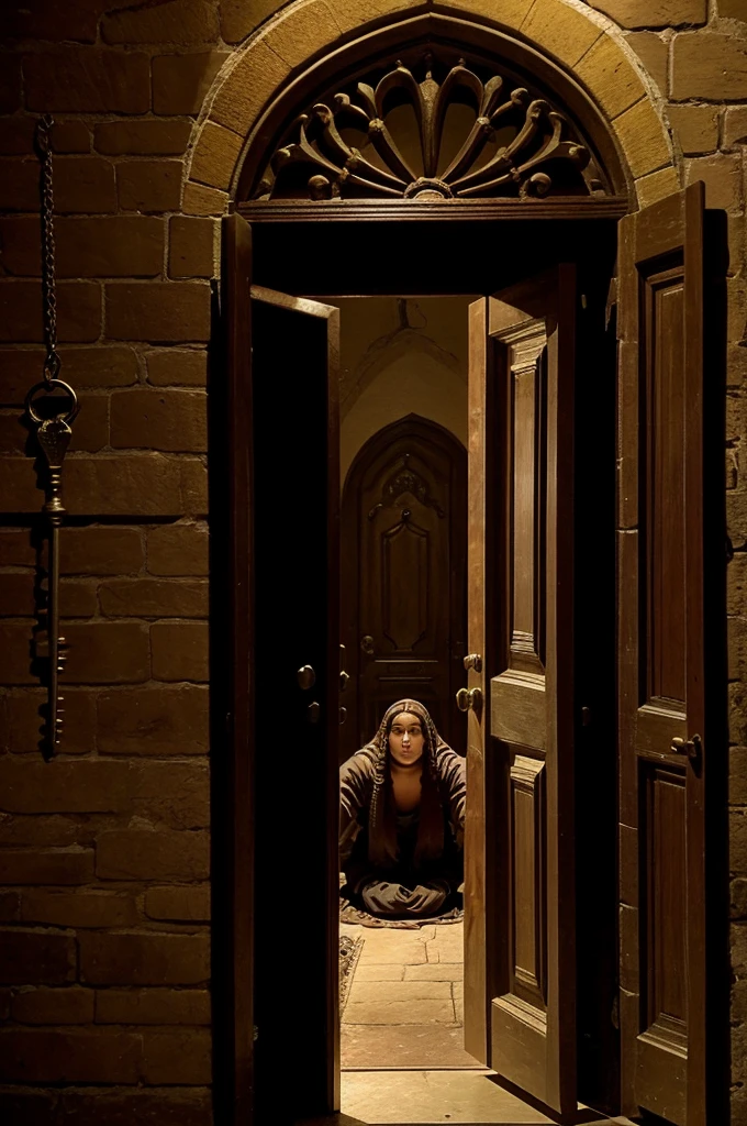 Using the key, they open a secret door in the basement and escape from there. After the villagers come to know the truth, they worship the innocent woman for her soul to rest in peace. After this, strange incidents stop happening in the mansion and the mansion comes to be known as the "Mansion of Peace".