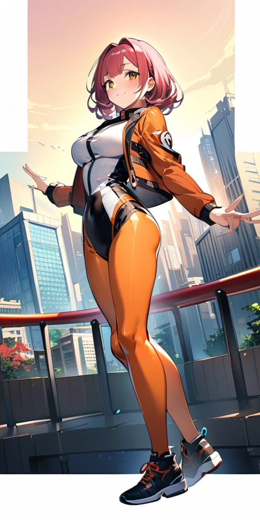 ((Highest quality、masterpiece、Anime Style、Highest quality、High resolution、8k、detailed、ultra-detailed:1.3))、Long legs、Sharp focus:1.2, Beautiful woman with perfect figure:1.4、(smile:1.2), double eyelid、30-year-old woman、Sexy pose、((((Shut your mouth.、One Woman、ワンピース:1.5)))),The background is tokyo