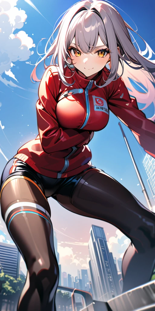 ((Highest quality、masterpiece、Anime Style、Highest quality、High resolution、8k、detailed、ultra-detailed:1.3))、Long legs、Sharp focus:1.2, Beautiful woman with perfect figure:1.4、(smile:1.2), double eyelid、30-year-old woman、Sexy pose、((((Shut your mouth.、One Woman、ワンピース:1.5)))),The background is tokyo