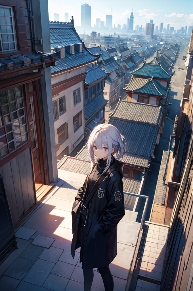 Rooftop、Concept Art、masterpiece、high resolution、Photographed from the front、No people