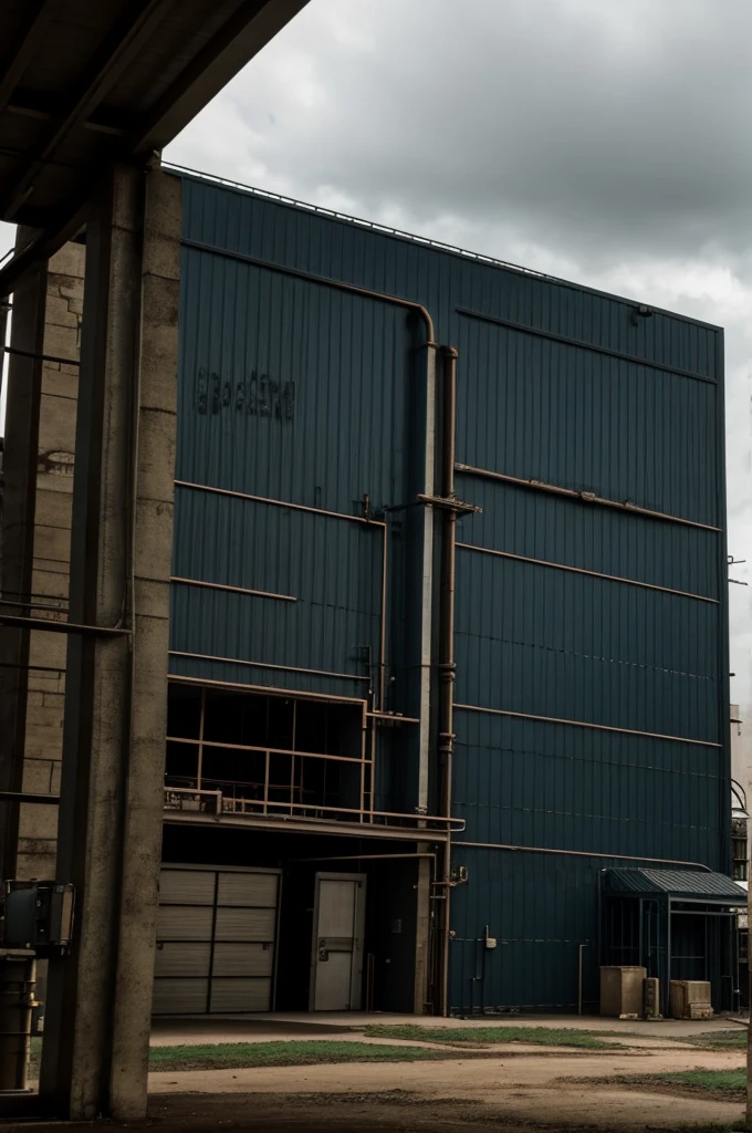 Chemical warehouse+It looks dark.