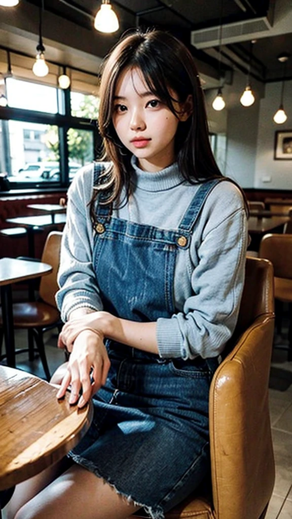 Girl Sitting in the Cafe