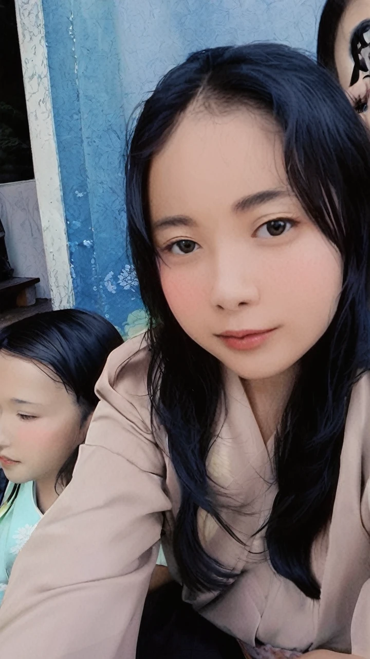 (masterpiece),(Highest quality),sexy,kimono,Black Hair,short hair,Bangs,Crossdresser,cute,blush,Watery eye,