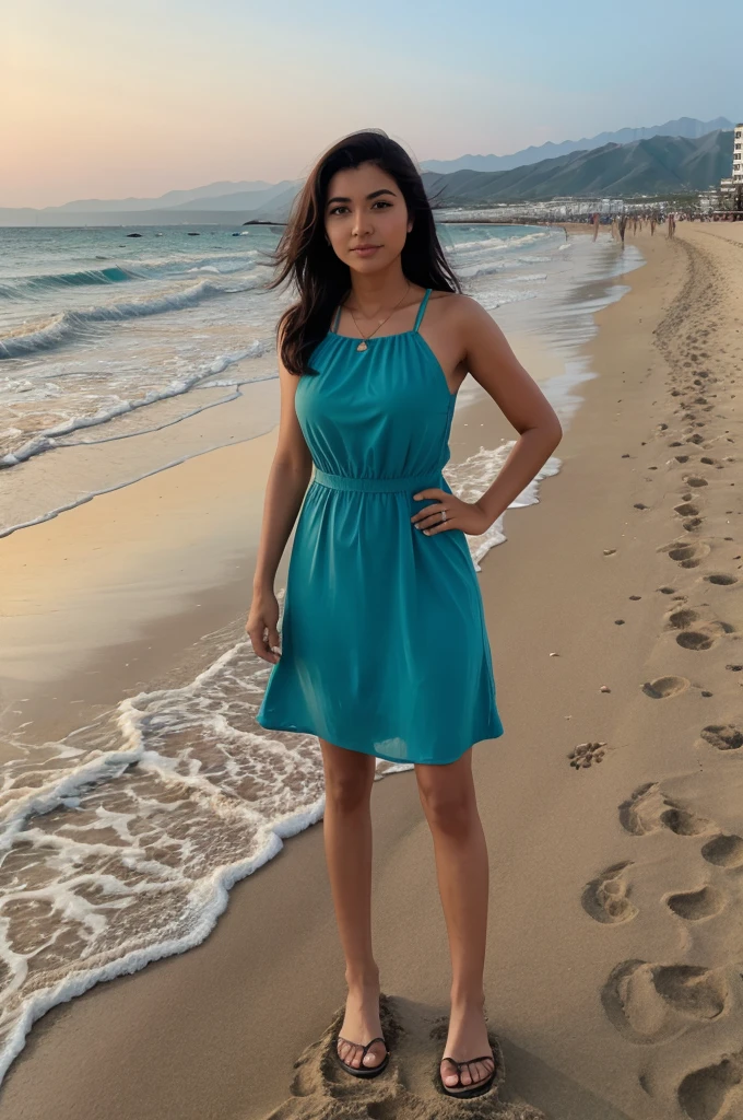 Me standing on marina beach
