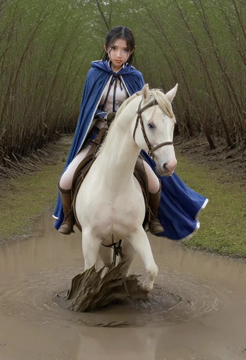 beautiful woman and horse,Anatomically correct構図,stuck in mud,(((masterpiece))),(((Highest quality))),((Tabletop:1.4, Highest quality)), (Realな写真:1.4), in the muddy ,dirty swamp,black hair and white horse ridden by girl meet with an accident that it fall over sticky swamp,
((1 cute girl knight)),rodeo,horse standing,Surprised face,stumble,aggressive,slouch,horse standing, prancing horse in pitfall,cute,Napoléon horse sliped in pitfall,in the pitfall,Uplifting,Knight Princess,
(超High resolution:1.2),, wonderful, Very detailed CG Unity 8k wallpaper, Very detailed, High resolution,fat horse ridden by japanese girl,Double,Royal blue armor and short cloak,Soaking in the swamp,Mud Splash,
Soft Light, Beautiful detailed girl, Droopy eyes,Very detailedな目と顔, Beautiful and exquisite nose, Beautiful and exquisite, horse ridden by a girl can't stand up because its drowned in the sticky muddy pitfall:10.0 ,Displeased face:4.0,Real,Stir,Anatomically correct,action horse riding scene while struggle fighting