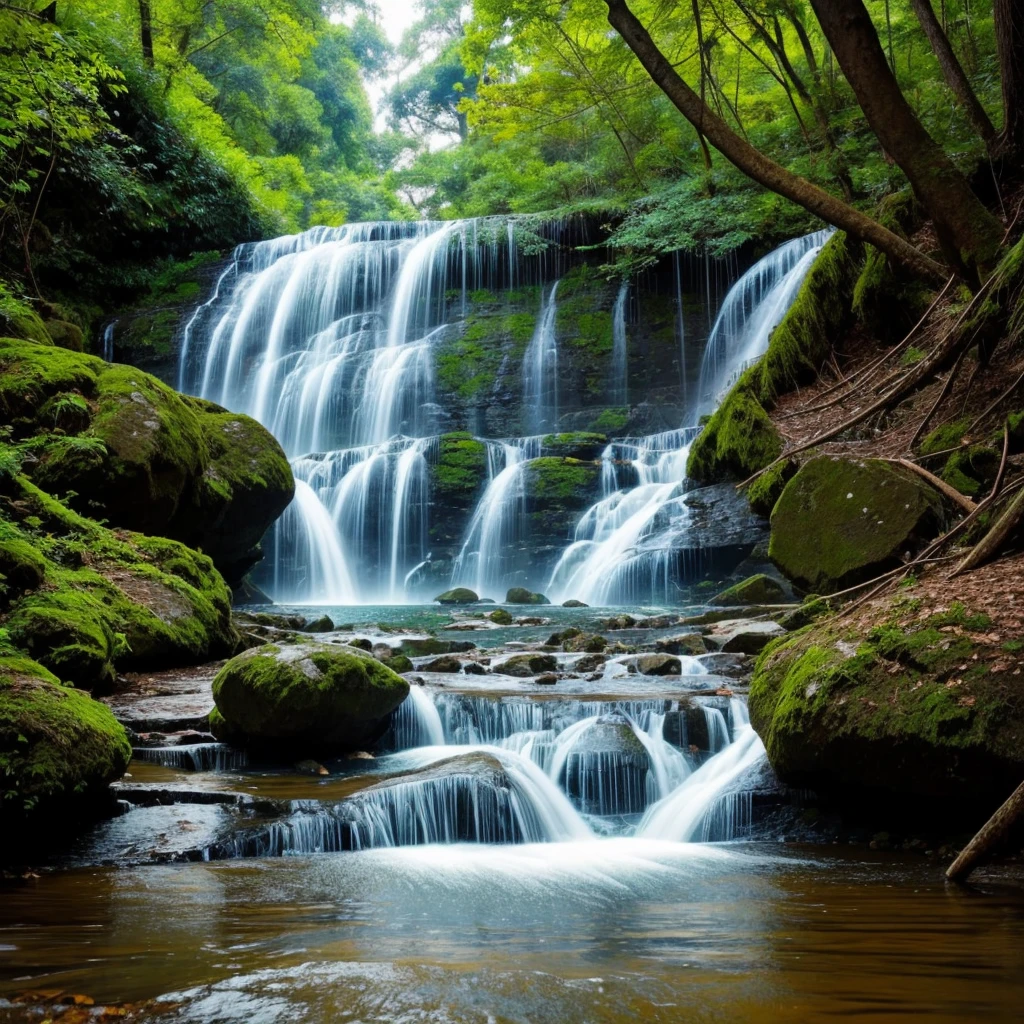 Buetiful water fall. 