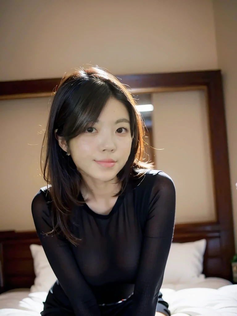 (8k, RAW Photos, Highest quality, masterpiece:1.2), Super Resolution, (Realistic, Realistic Photo:1.37), whole body, 頭からつま先までwhole body, High-resolution RAW color photos, Professional photos, Very detailed, 8k wallpaper, Very detailed美少女, Very detailed顔, Very detailed目, Very detailed肌, Very detailed指, Very detailed鼻, Very detailed詳細な口 , Very detailedな脚, Perfect Anatomy, Very detailed背景, Very detailed衣服, 1 girl, (18:1.2), Age 25, Fair skin, Oily skin , Curly Hair, (bangs:1.2), smile, Cute Face, Realistic face, Super tight mesh shirt, Micro Mini Skirt, Bend over with your butt facing the camera, Dynamic Lighting, Very large breasts, black transparent stockings, High heels