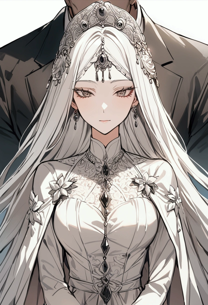 Beautiful, attractive, strong facial expression, boss,she values his loved ones,woman,attractive dress
