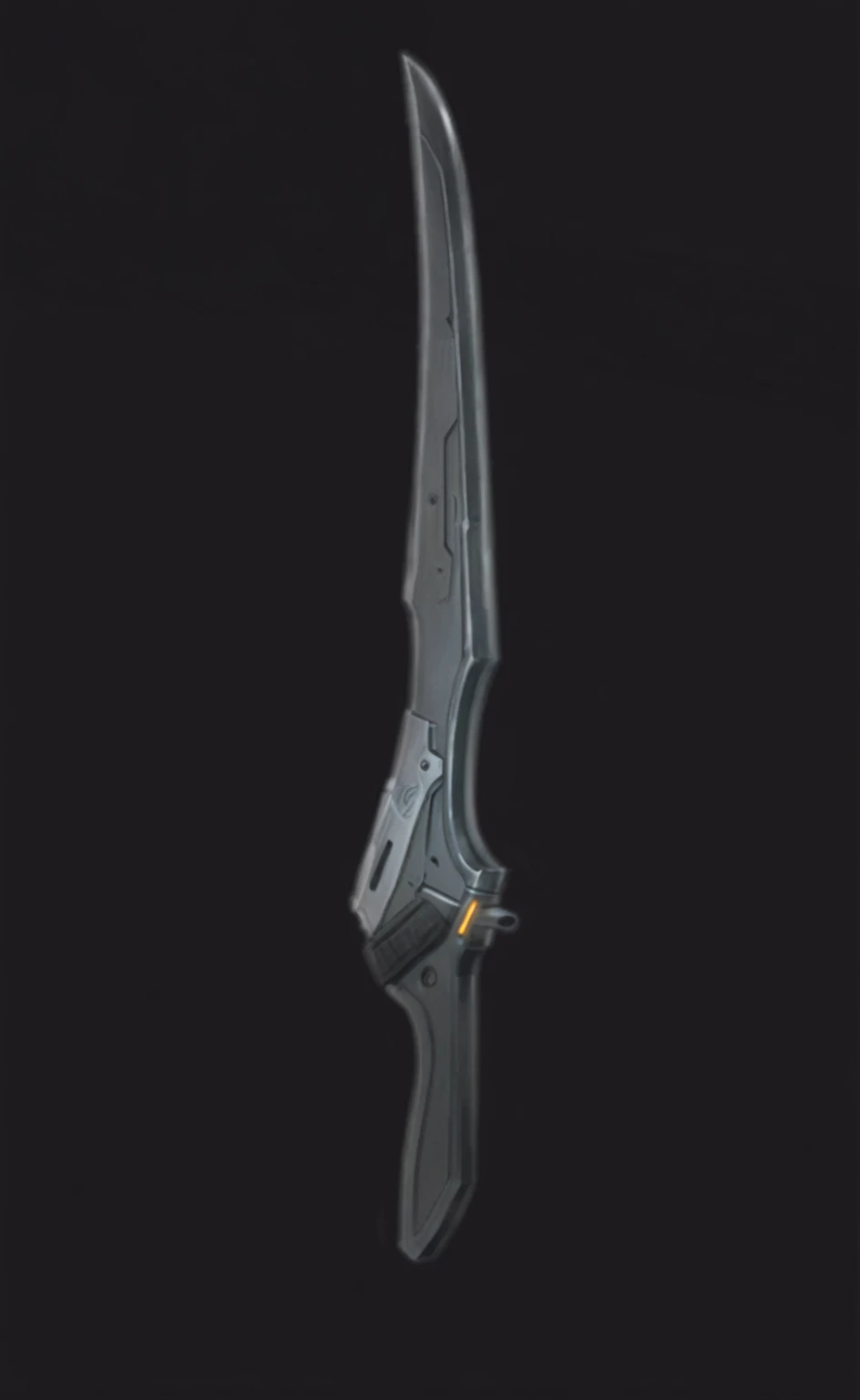 there is a knife that is on a black background, realistic spear, elsword, rifle Gauss, science fiction weapon, weapon concept art, science fiction sword, weapon design, futuristic gun, polar arm elsword, futuristic gun shotgun, polar arm, prop design, weapon of war, realistic gun, shadowed, holster sword