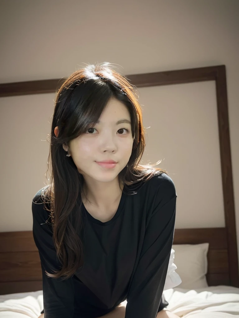 An innocent 20-year-old girl、((Oversized white T-shirt,Dramatic Pose)),smile,Shortcuts,Park Background、RAW Photos, (8k、Highest quality、masterpiece:1.2)、(Intricate details:1.4)、(Photorealistic:1.4)、Octane Rendering、Highly detailed and intricate 3D rendering, Soft studio light, Rim Light, Sharp details, Super Detail, Realistic skin texture, Detailed aspect, Beautiful attention to detail, Highly detailed CG Unity 16k wallpaper, Compensate, (Detailed Background:1.2), Glowing Skin, whole body、From head to thighs、Cleavage,((Get on all fours、Stick your butt out、please put your hands on the ground))