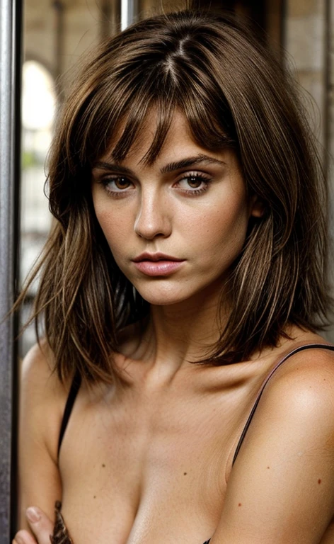 femme brune mince detailles