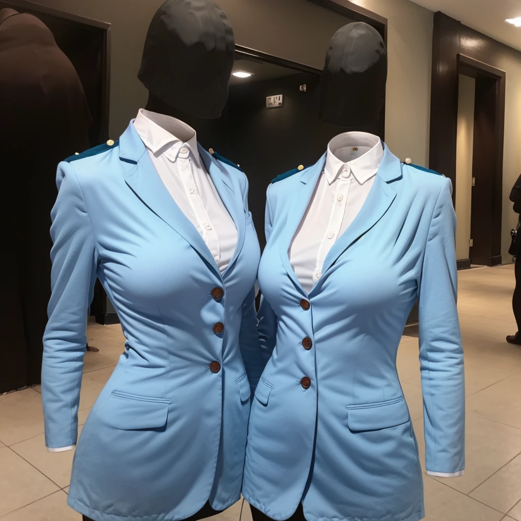 School uniform (invisible, no humans, Headless, Faceless:1.5), cute big breasts, Ridiculous, High resolution, Super detailed, clothing details,cute big boob,sexy pose