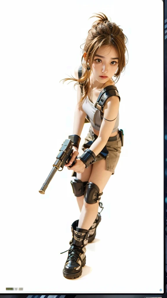 Close-up of teenage girl posing，Realism