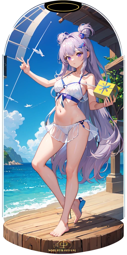 [(Transparent Background:1.5)::5],(((masterpiece))),(((Highest quality))),(((Very detailed))),figure, One girl,alone,mysterious,Bright colors,Shiny, In the water透明密閉半球ガラスdome, (Gray Hair),(Purple eyes), whole body,barefoot,Long hair Pink hair Gentle nature, Require,In the water, dome,close,Dynamic Action,Lens Perspective,(((Box Configuration))),Cross one&#39;s legs and lean against the bookshelf, Volumetric lighting, Multicolored eyes, Detailed eyes, Super detailed,A light smile, Very detailed, beautiful, The finer details, Super detailed, Highest quality, Complex, 4K, 8k, Trending on Art Station, Excellent anatomy, beautiful lighting, Award-winning,